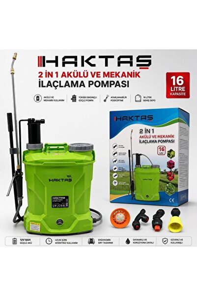 HAKTAŞ HIRDAVAT 2İN1 AKÜLE VE MEKANİK İLAÇLAMA POMPASI