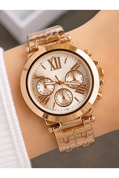 Weluxa Women's Wristwatch Rose Gold Color Casual and Stylish Combination Gift...