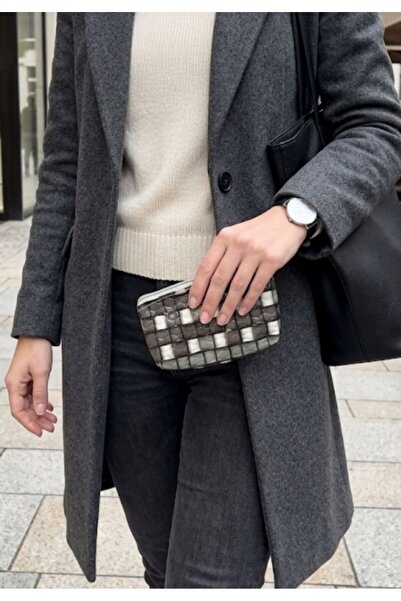AKSESUARIM Square Patterned Money Wallet
