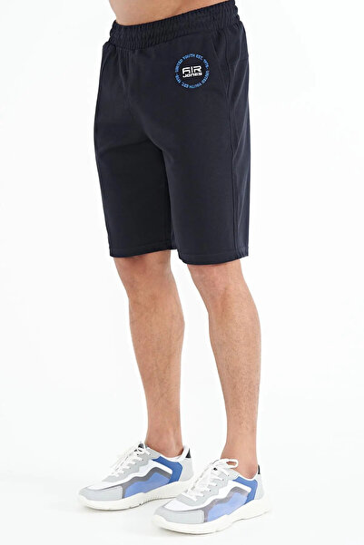 diğer1234 Ανδρικό σορτς Antony Navy Blue Standard Mold — xl