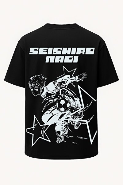 nirvoda Tricou supradimensionat cu imprimeu în stil uniformă Seishiro Nagi 7 ...