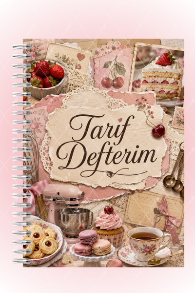 Mimu Art Studio Tarif Defteri Spiralli A5 48 Sayfa Yemek Tarifi Not Defteri 10