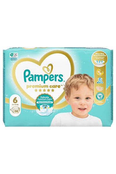 Pampers Premium Care, scutece, 14-19 κιλά, μέγεθος 6, Πακέτο Αξίας, 38 τεμάχια