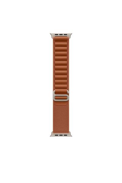 Apple Ceas Watch Ultra 49mm din Titan cu Curea Alpine Loop Terracotta - Mărim...