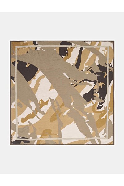KYR Camouflage Pattern Viscose Scarf Light Green