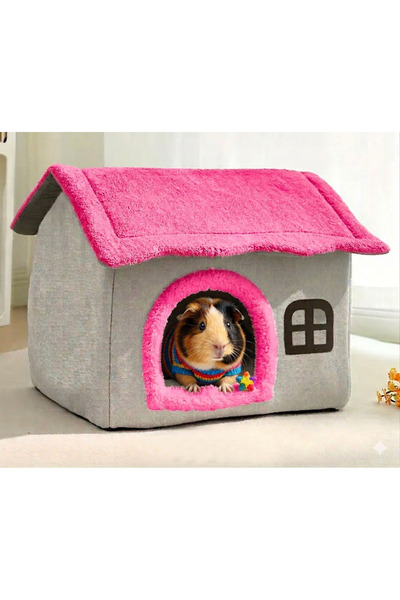 doyapet tavşan evi ginepig evi sincap evi yuvası 28*28cm