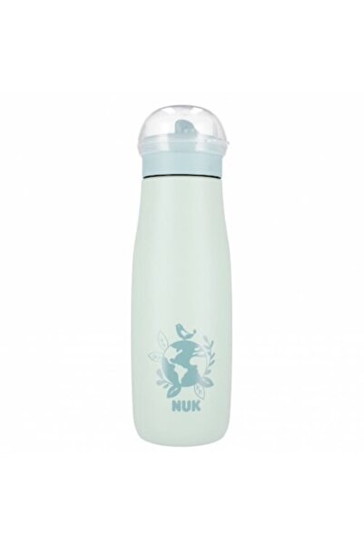 Nuk Mini-Me Cana cu pai, 500ml, Oțel inoxidabil, Culoare mentă, pentru copii ...