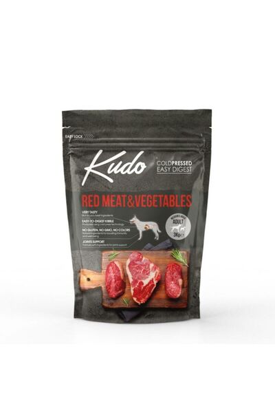 Kudo Adult Medium & Maxi Red Meat & Vegetables Ξηρά Τροφή Σκύλου με Βοδινό & ...