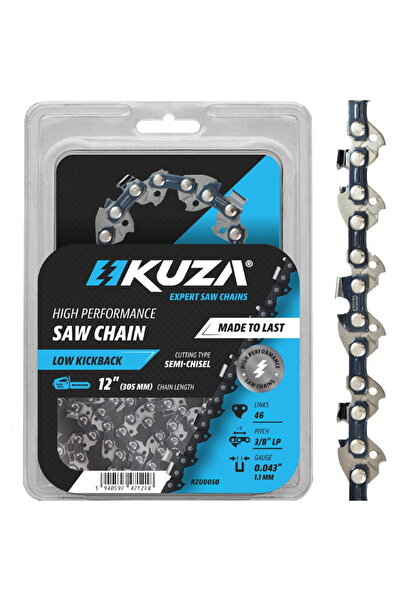 KUZA - Lant pentru drujba, Lungime 12", pas 3/8" LP, grosime 043"-1.1 mm, 46 ...
