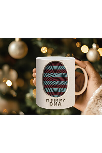 Evion Trabzon Fan Themed Mug Burgundy Blue Colored Fan Mugs