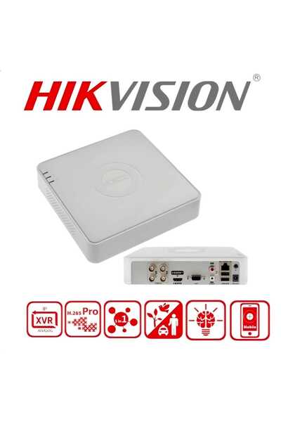 Hikvision iDS-7104HQHI-M1/S 4 Kanal 5 MPix 1080P AcuSense H.265 DVR Kayıt Cih...