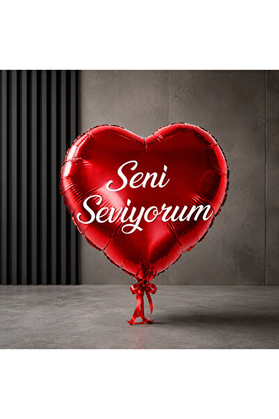 Kuzey Vip Quality 19Pcs I Love You Red Heart Foil Balloon 46 cm Shining Metal...
