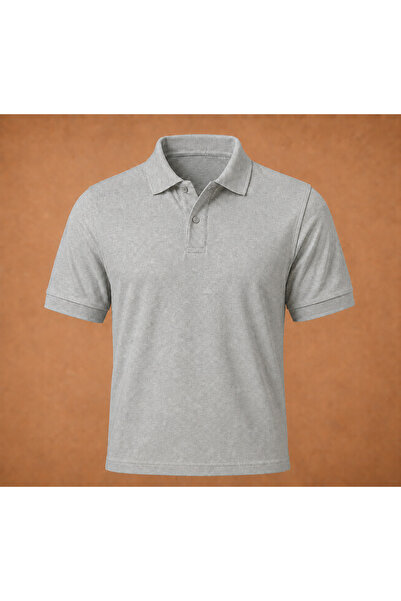 WAKHA Gray Color Polo Neck T-Shirt