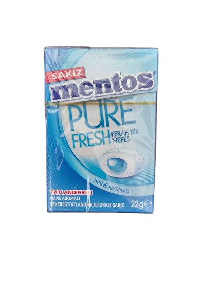 Mentos Pure Fresh Nane Draje Sakız 22 gr * 20 Adetli