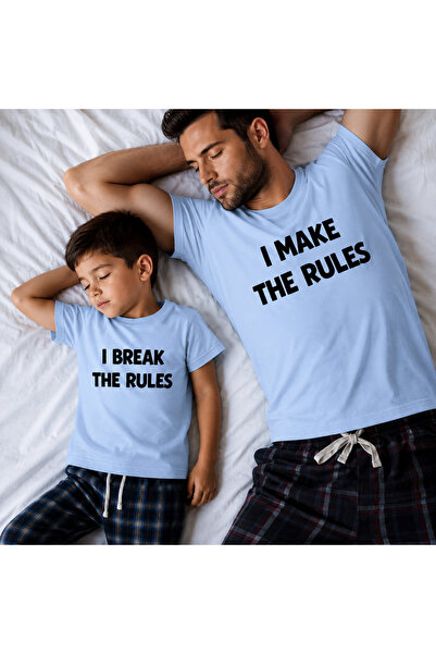 LORVEX Tricou oversize pentru tată și fiu, 100% bumbac, imprimat (trebuie să ...