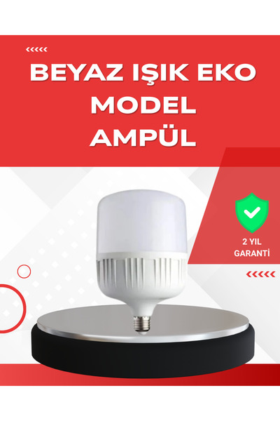 Genel Markalar Elektrik Kesintileri İçin Şarjlı LED Ampul 30W E27 Beyaz Işık