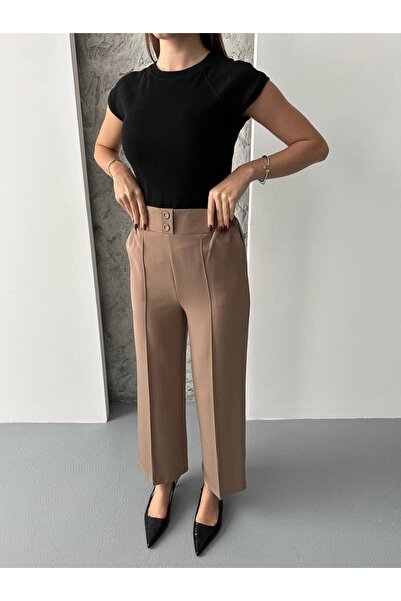 THEK BUTİK High Waist Stylish Palazzo Pants