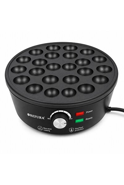 Generic Refura Electric Pancake Maker with 25 Molds in Matte Black Non-Stick ...