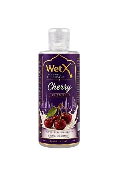 WetX Sweet Cherry Flavored Water Based Lubricant (100ml) | Long Lasting Pleas...