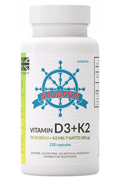 NAVIGATOR Vitamina D3 10000 UI + K2 200 µg 120 capsule