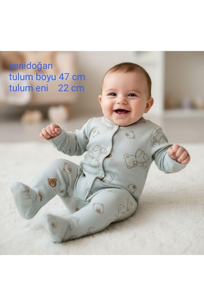 milay's life home collections yenidoğan 0-1 ay bebeklere çıtçıtlı patikli %10...