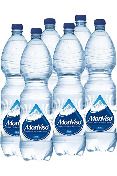 MONVISO Still Natural Mineral Water, 1.5 L, Pack Of 6