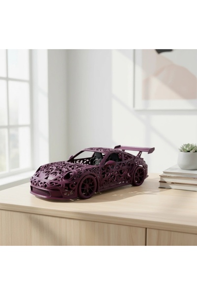 OEM Figurină auto sportivă decorativă, design Voronoi, sculptură imprimată 3D...