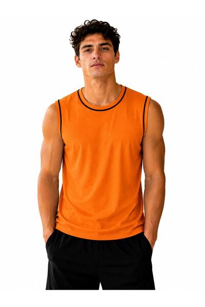 Kuraff Giyim Men's Daily Comfort Sleeveless Basic T-Shirt