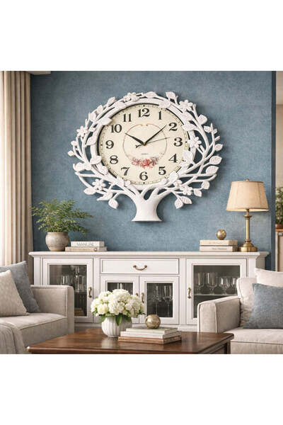 Vivendo Ceas de perete decorativ model copac 60x56 cm design elegant pentru l...