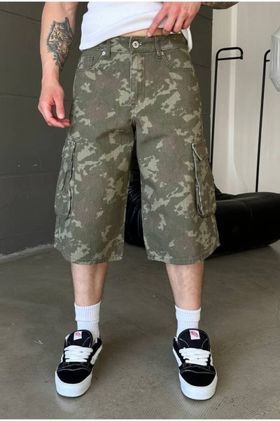 cezstudio Premium Kamuflaj Baggy Kargo Şort