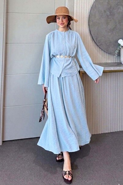 Şulemoda Giyim Verona Skirt Suit Blue