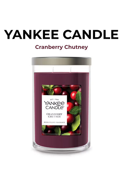 Yankee Candle Cranberry Chutney - Büyük Boy Kokulu Mum - 567 g