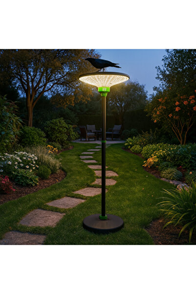Vivendo Lampa solara LED 200W, iluminare inteligenta in 3 culori, telecomanda...