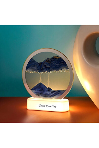 Vivendo Lampa decorativa tip clepsidra, nisipuri miscatoare, Moving Sand Art
