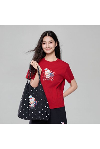 Giordano Polka Dot Polyester Tote Bag