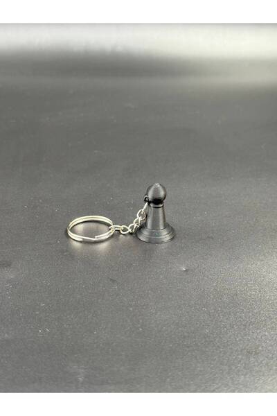 3D Atelier Black Chess Pawn Design Keychain - Stylish and Decorative Figurine...