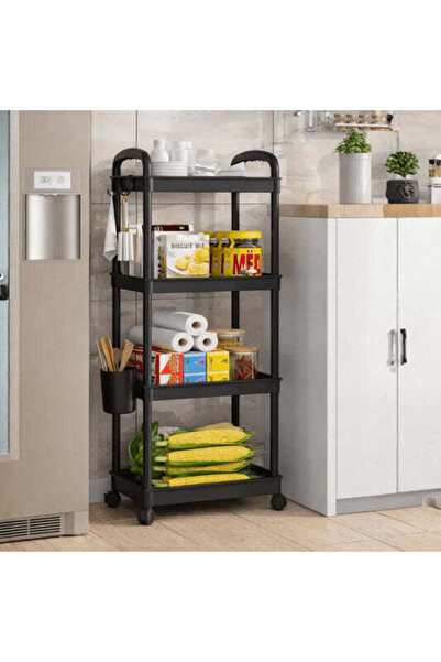 Vivendo Raft organizator cu 4 niveluri, mobil, multifunctional, cu roti si ac...