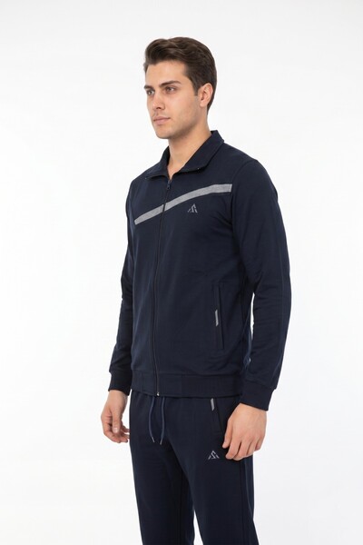 BAGLAN Set de trening pentru bărbați cu fermoar, model clasic 3337 BGL-ST05517