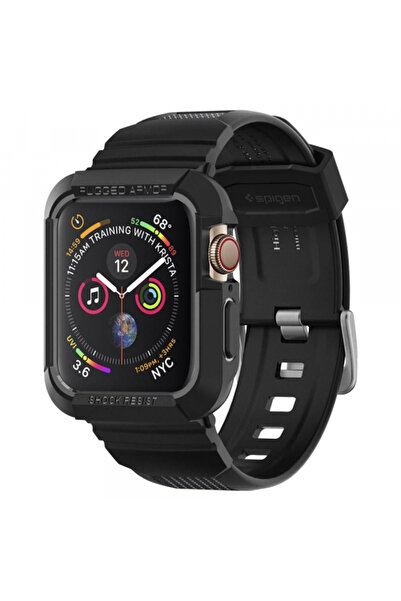 Spigen Husa Rugged Armor Pro pentru Apple Watch 44mm Series, Neagra 062CS25324