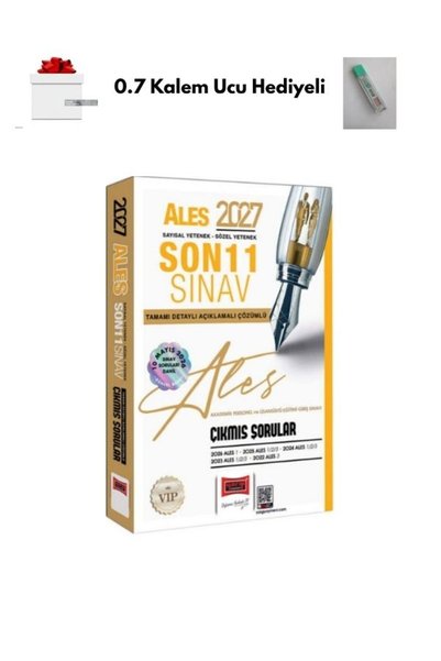 Yargı Yayınları Yargı 2027 ALES Sözel ve Sayısal Yetenek Son 11 Sınav Çözümlü...