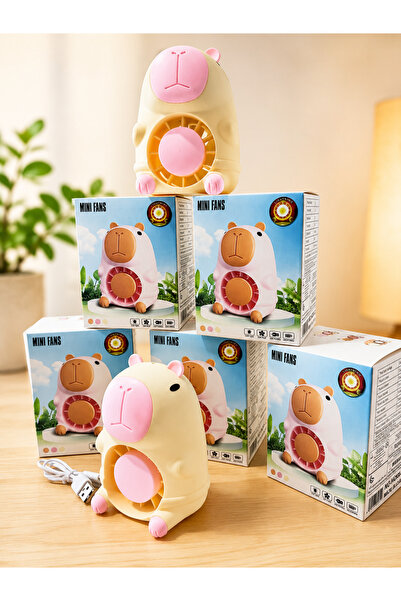 Toyzoy Toys Ayıcık Tasarımlı Mini El Fanı ve Gece Lambası USB Şarjlı Taşınabi...