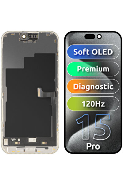 Mpelleconcept Display cu touchscreen MP compatibil cu Apple iPhone 15 Pro, cu...