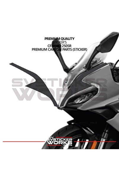 ARONA ملصق CFMOTO 250SR مصنوع من رقائق الكربون لتغطية الرأس الأمامي