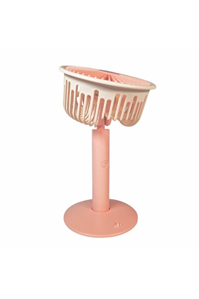 Naimeed Company Ventilator, cu baterie, Naimeed D5845, USB, Roz, 140x230x74mm