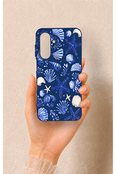 Vip Case Samsung A26 Uyumlu Deniz Kabuğu Desenli Silikon Kılıf