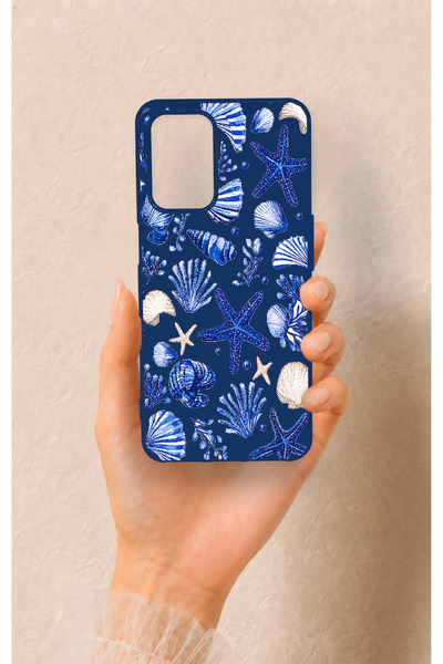 Vip Case Oppo A54 Uyumlu Deniz Kabuğu Desenli Silikon Kılıf