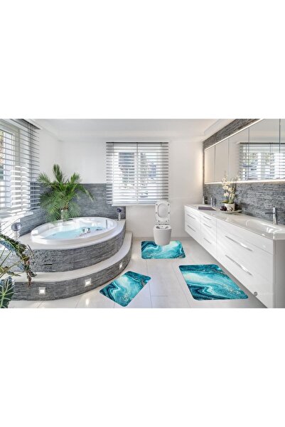 Royal Set covoare baie antiderapante 3 piese ( 1 buc 60x90 cm, 1 buc 60x45 cm...