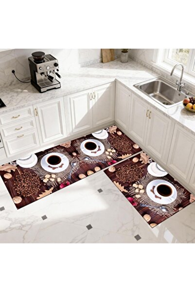 Royal Set covoare de bucatarie 2 bucati ( 1 buc 50 x 120 cm, 1 buc 50 x 60 cm)