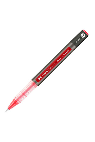 Faber Castell Pix roller cu cerneală roșie, vârf subțire de 0.5mm, Faber-Castell