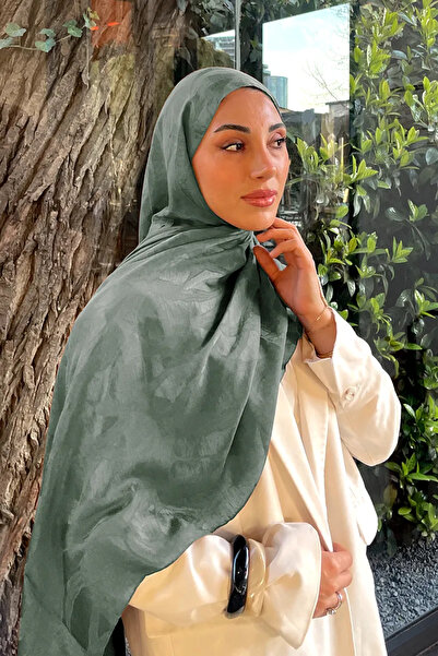 Madame Polo Premium Jacquard Shawl Ivy Pattern - Mint